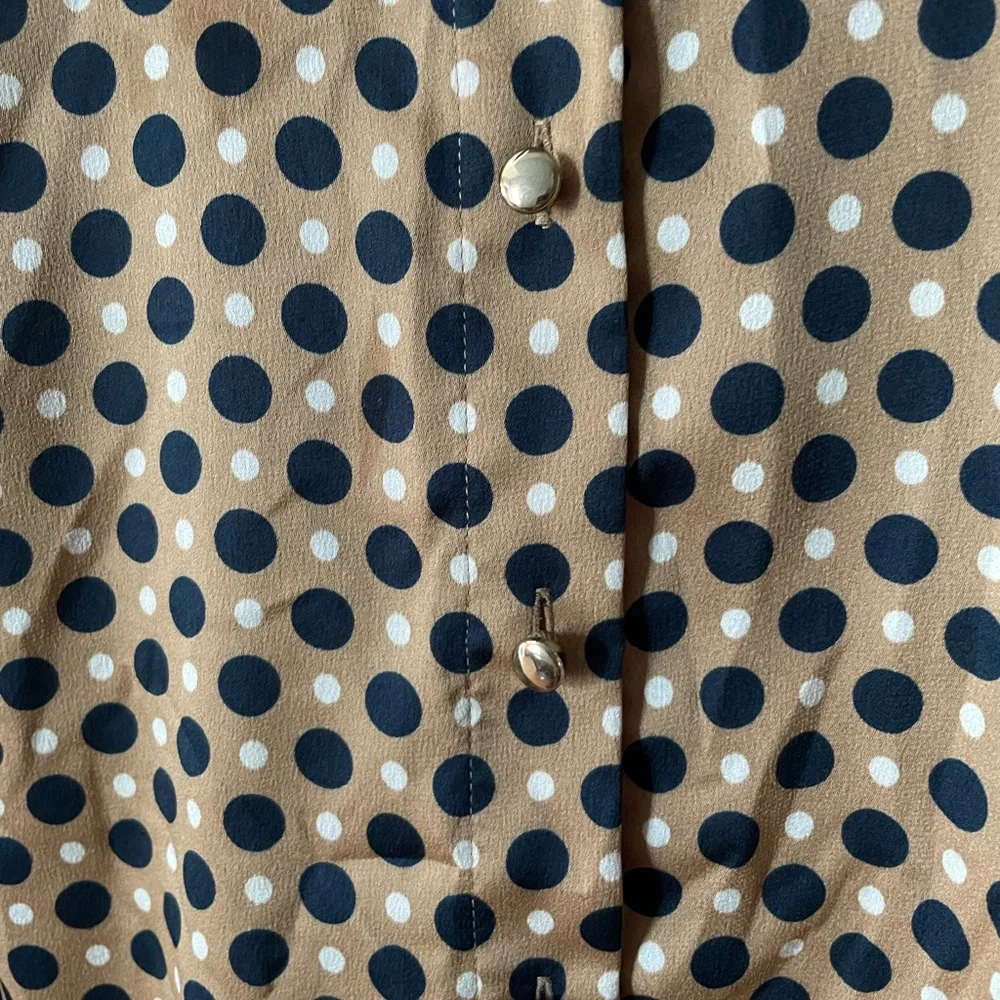 Gold and Black Ann Taylor Work Shirt - Picture 3 of 5